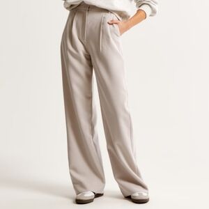 Abercrombie & Fitch Sloane Tailored Wide Leg Pant Curve Love 27/4R